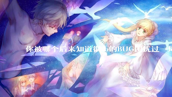 你被哪个后来知道很sb的BUG困扰过一周以上吗？
